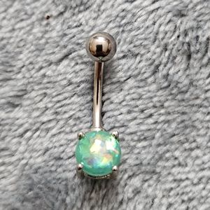 New Green Opal Belly Ring